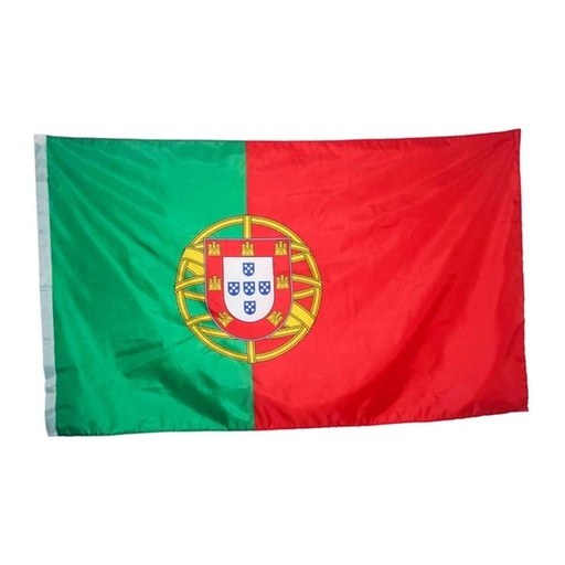 [AD090PT] Bandiera Portogallo 145x90 cm, tessuto poliestere con passante per asta