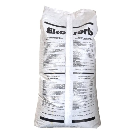[B813000] BARDAHL TORBA ELCOSORB Assorbe Ogni Tipo di Olio Dal Terreno Acqua Biodegradabile Galleggiante Idrorepellente Assorbente 800% 7KG