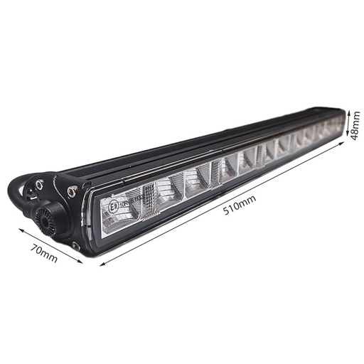 [FS5060] Barra Supplementare Led Fuoristrada Slim 60W 12V 24V 20'' 51cm Luce di Profondità Con Daylight Luci Diurne IP67 E9 Fila Unica