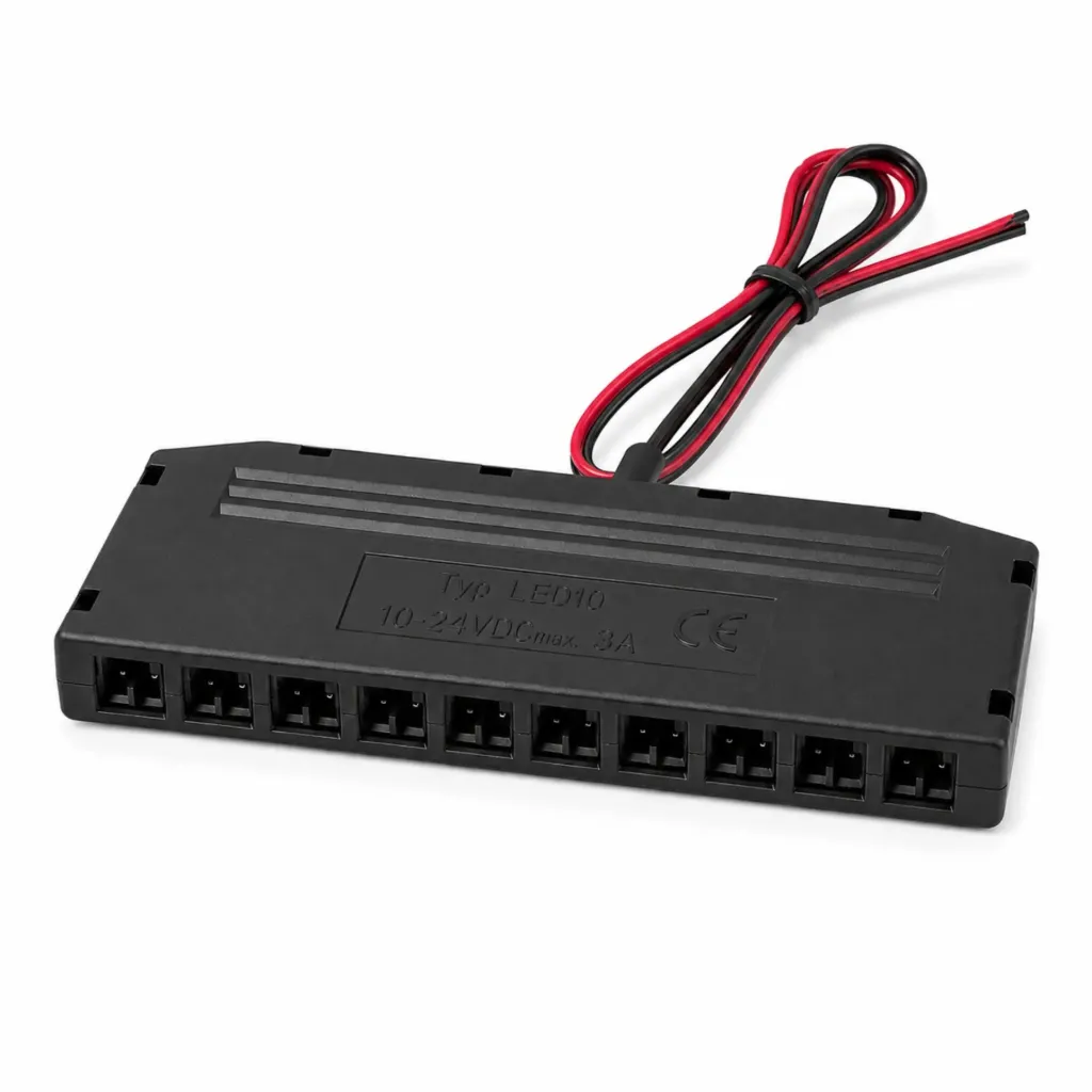 [CL7710] Box Hub Splitter Ciabatte Duplicatore Sdoppiatore 10 Uscite Femmine Per Mobili Max 3A Compatibile Con CL2023 CL2022
