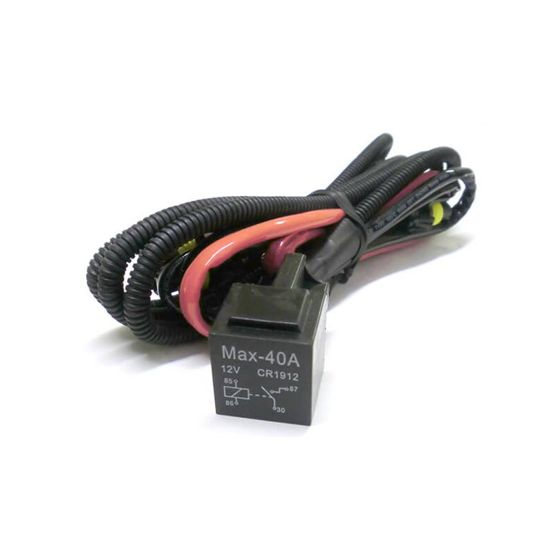 [XA1211] Cablaggio Rele Relay 12V 40A Stabilizzatore Corrente Per Lampada Xenon H1 Tremolio Sfarfallio