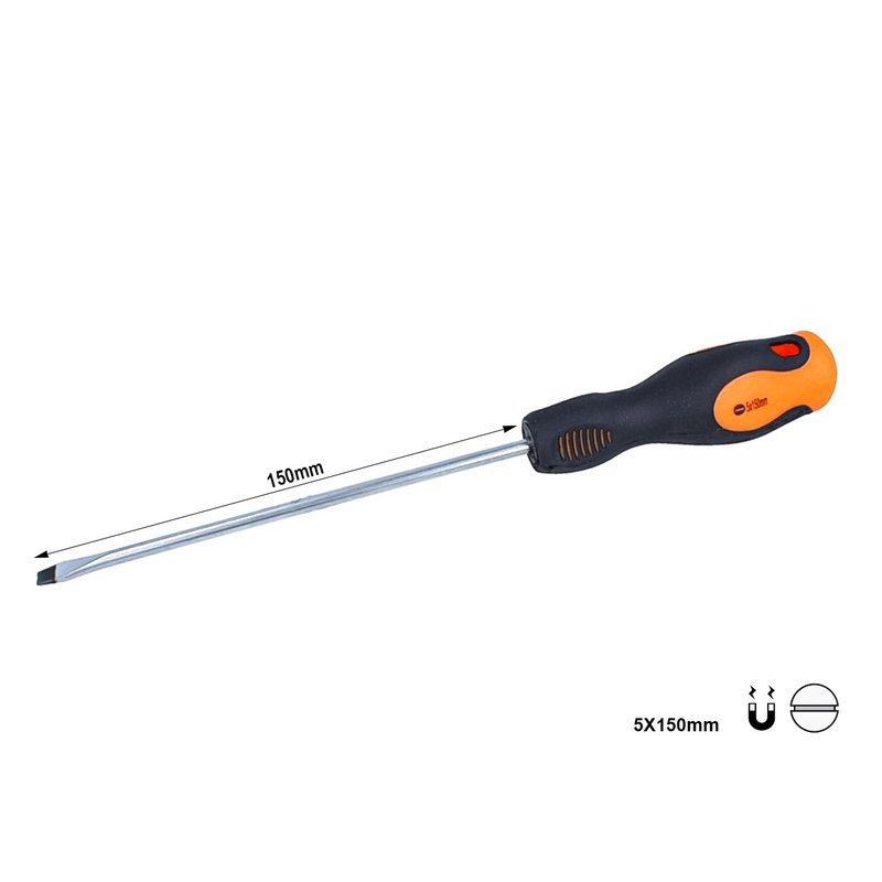 Cacciavite a Taglio 5X150mm Con Punta Magnetica