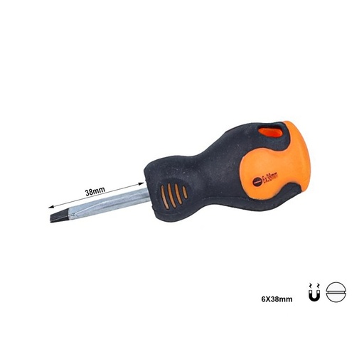 [AS16038] Cacciavite a Taglio 6X38mm Con Punta Magnetica