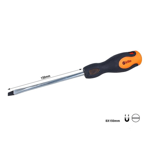 [AS18150] Cacciavite a Taglio 8X150mm Con Punta Magnetica