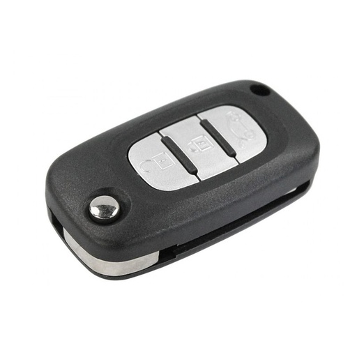 [I9SM1003] Chiave Telecomando Completa per Smart FORTWO Transponder HITAG2 AES 4A PCF7961 434MHz Fsk 3 Tasti con Lama VA2