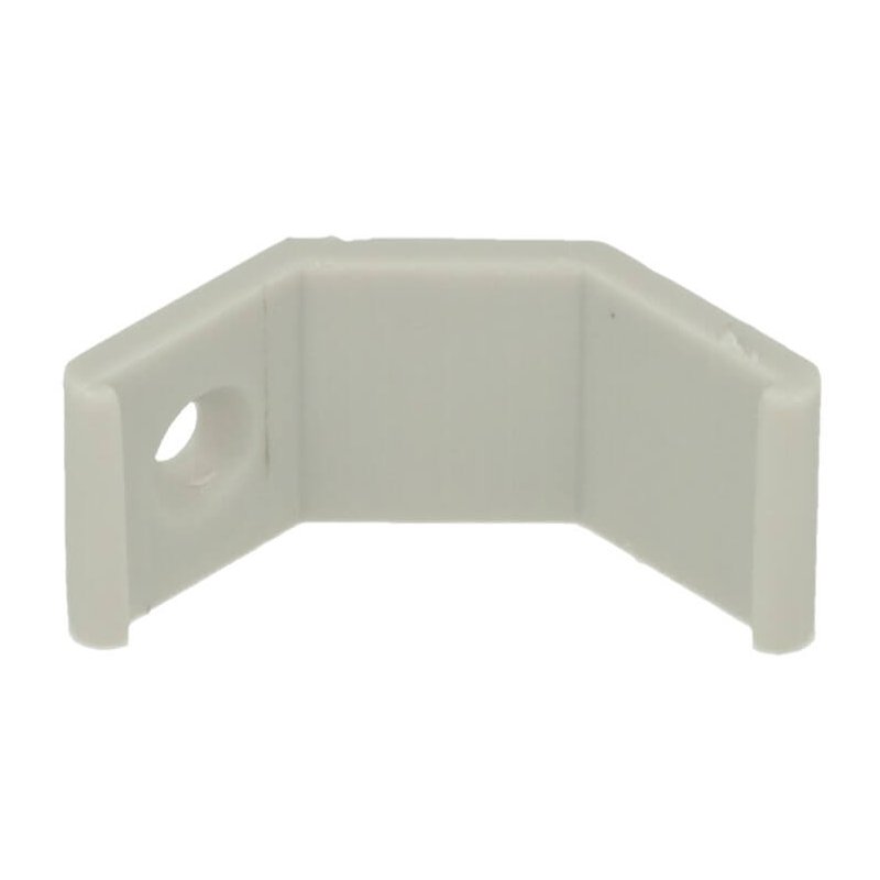[BA3188] Clip Guida Gancio Plastica Per Fissaggio Profilato Alluminio Angolare Spesso Curva 45 Gradi BA3109