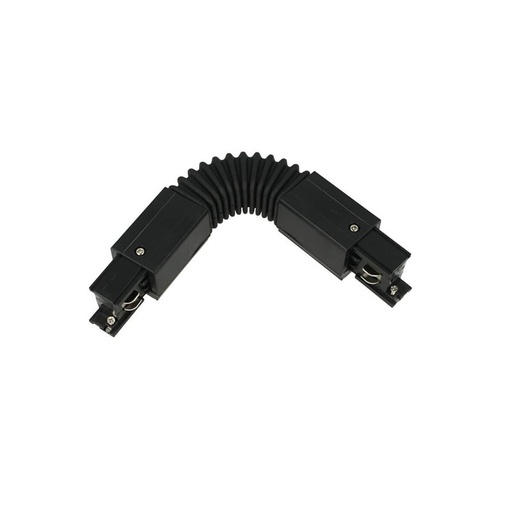 [CB40255] Connettore Giunto Curvabile Forma L Colore Nero Per Barra Sistema Binario Trifase CB40203