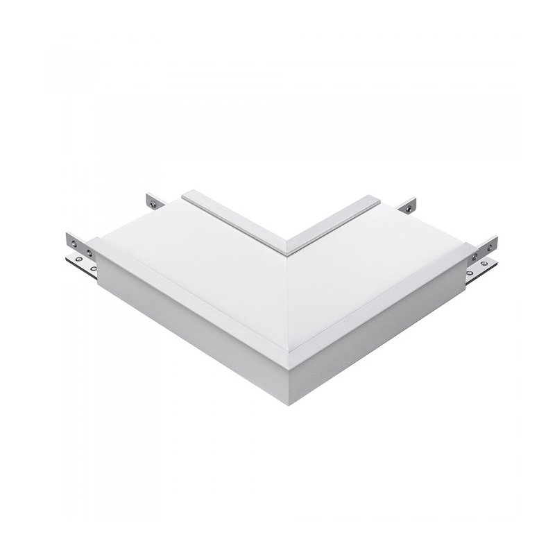 [FP0385] Connettore Giunto Forma L Standard 8W Bianco 4000K Per Lampada Led Lineare Da Incasso FP0381 SKU-385