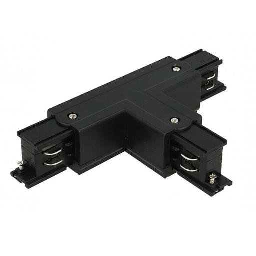 [CB40233L] Connettore Giunto Forma T Sinistro Colore Nero Per Barra Sistema Binario Trifase CB40203