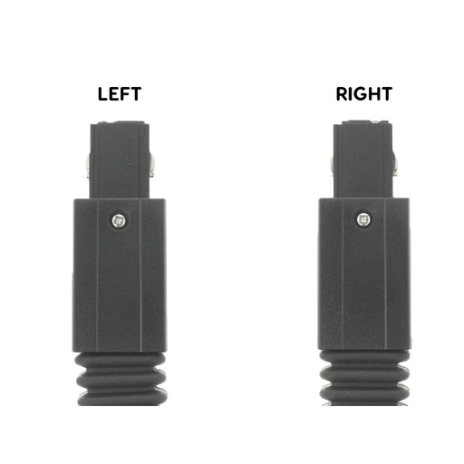 [CB40212] Connettore Giunto Lineare Lungo Forma I Colore Nero Per Barra Sistema Binario Trifase CB40203