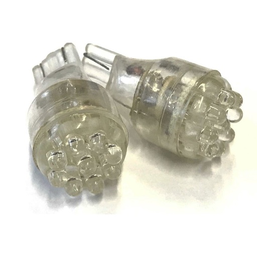 [ABC508] Coppia 2 Lampade Led T10 T15 Con 9 Led F3 Colore Giallo Yellow12V 0,2W
