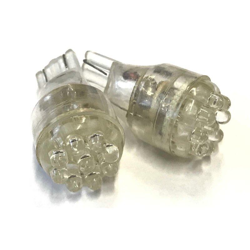 [ABC504] Coppia 2 lampade LED T10 T15 12V rosso, 9 LED F3, 0,2W