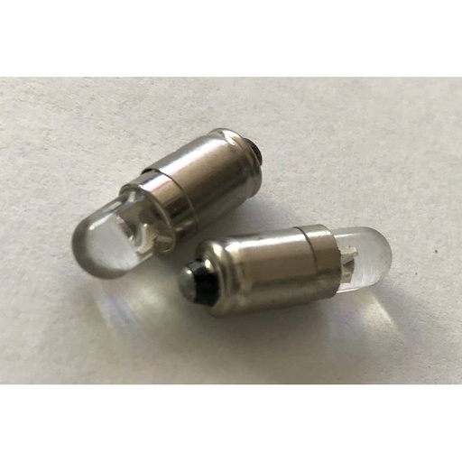 [ABC528] Coppia 2 Lampadine Led BA5S T1 Miniatura Con 1 Led F5 Colore Verde 12V 0,2W