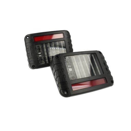 [FS4044] Coppia Fanali Led Posteriore Luci Posizione Stop Frecce Retromarcia Per Jeep Wrangler JK 2007-2017