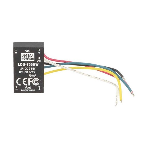 [MW-LDD-700HW] DC/DC Step Down Converter MW MEAN WELL LDD-700HW 700mA da DC9-56V a DC2-52V