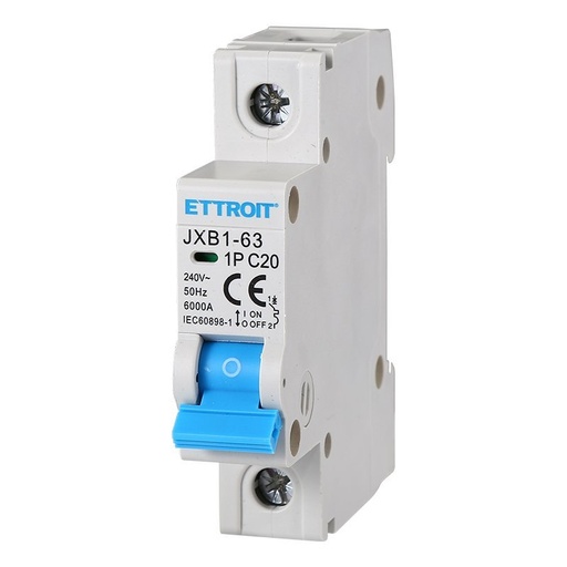 [JX112060] Interruttore Magnetotermico Automatico 1P 20A 6000A 220V Salvavita Stotz Occupa 1 Modulo DIN