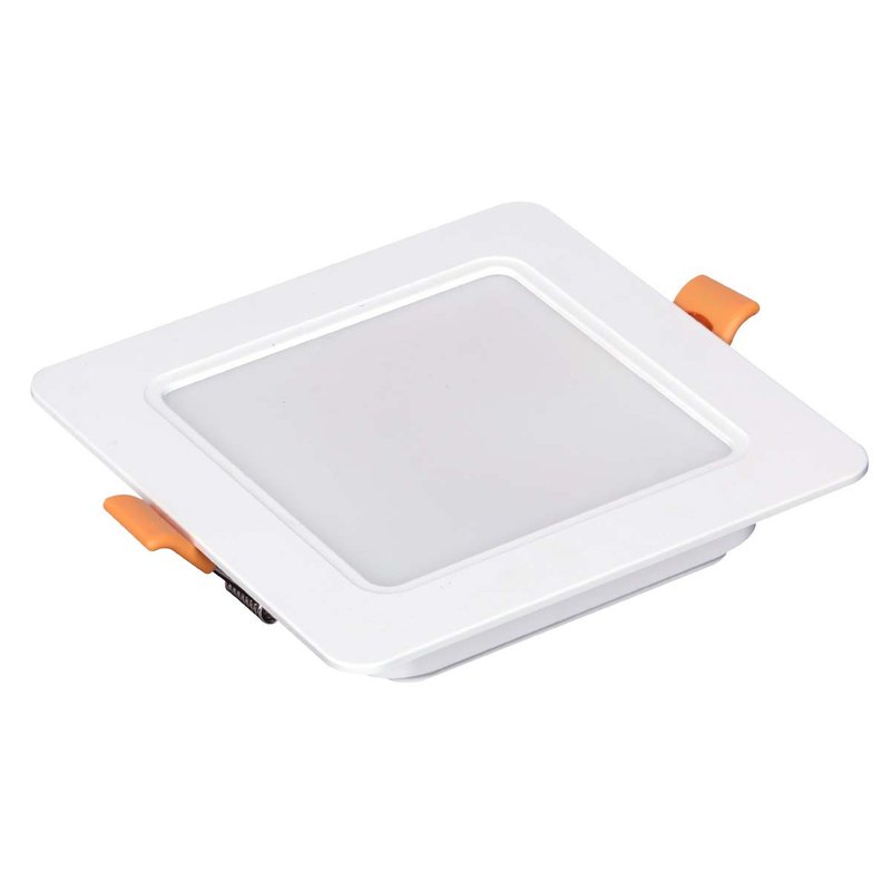 Faretto LED quadrato da incasso 5W, 500 lm, 95x95 mm, foro 75–90 mm