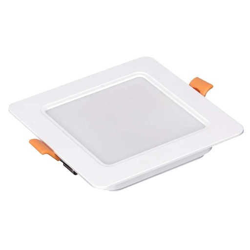 [FP22409F] Faretto Led Da Incasso Quadrato 9W 900LM Freddo 6000K 120X120mm Montaggio 2 In 1 Da Plafone e Da Incasso