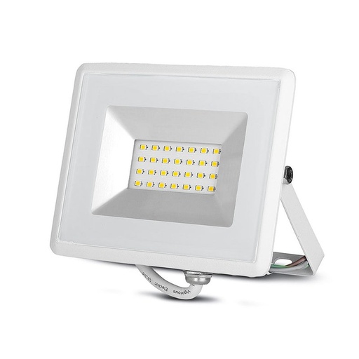 [FE20620F] Faro Led Flood Light 20W Carcassa Bianca IP65 Freddo 6400K Super Slim SKU-215951