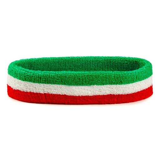 [AD328248] Fascia Sportiva Capelli Tricolore per Uomo e Donna
