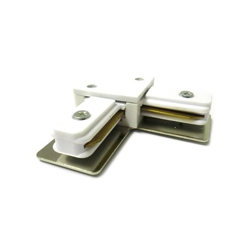[CB2270] Giunto a L Connettore Per Binario Dei Faretti Led A Binario Modello L Colore Bianco Per Mono Fase
