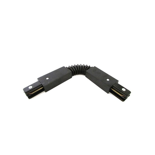 [CB5580] Giunto Connettore Curva Flessibile Per Binario Mono Fase Colore Nero Doppio Teste Per Mono Fase