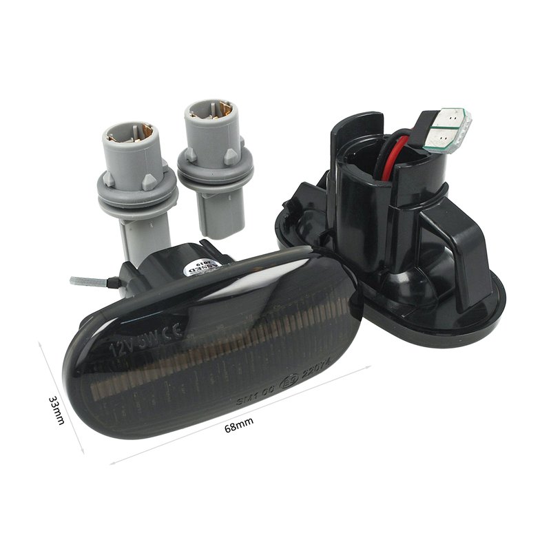 [LN3222] Kit Freccia Laterale a Led Side Marker Dinamica Lente Fume Per Honda Civic Del Sol S2000 Acura Integra