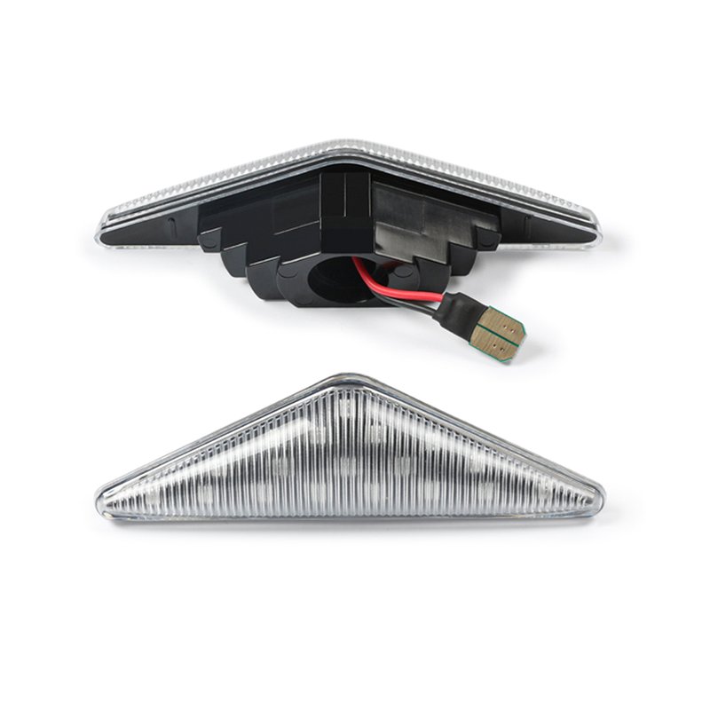 [LN1073W] Kit Freccia Laterale a Led Side Marker Lente Trasparente Luce Bianco Per Ford Focus MKI Mondeo MK3 OEM 1063835 1065645
