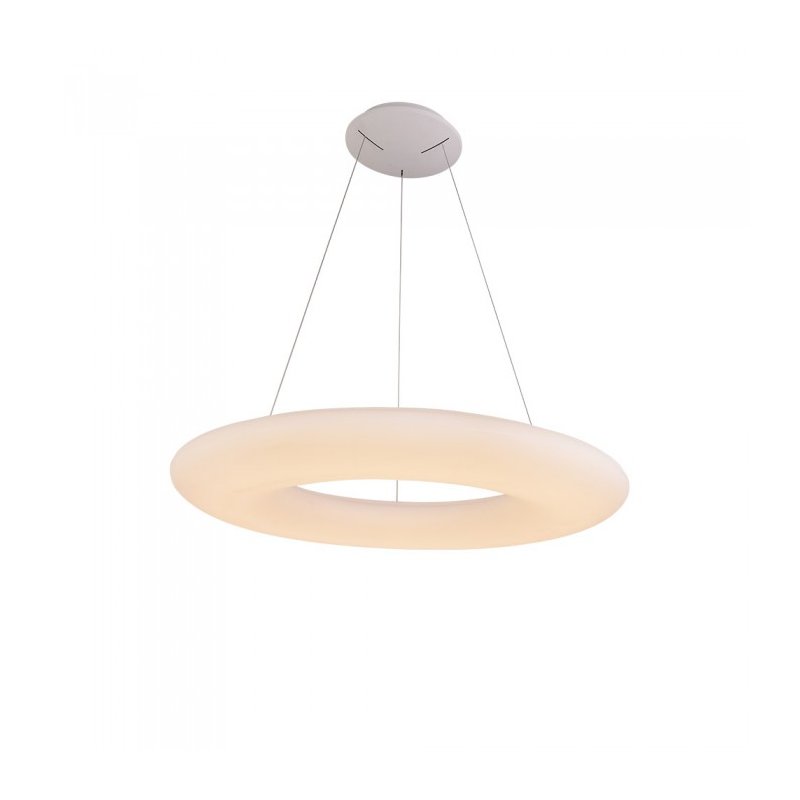 [SV40101] Lampada Led A Sospensione Design Moderno Rotonda Colore Bianco Diametro 910mm 105W 3000K Dimmerabile Triac Dimmer SKU-40101