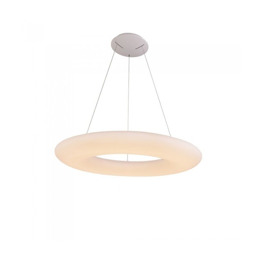 [SV40101] Lampada Led A Sospensione Design Moderno Rotonda Colore Bianco Diametro 910mm 105W 3000K Dimmerabile Triac Dimmer SKU-40101