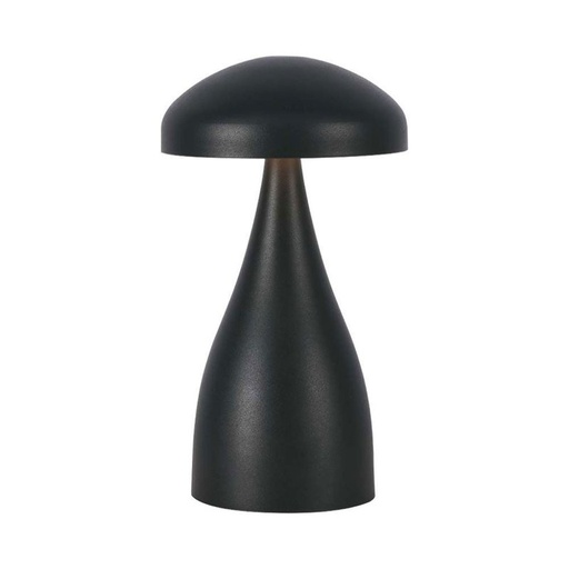 [JF7895] Lampada LED da Tavolo 1W con Batteria 1800mAh Ricaricabile USB C Colore Nero in Metallo Dimmerabile 3 In 1 SKU-7895