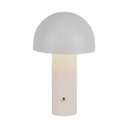 Lampada LED da Tavolo 3W con Batteria 1800mAh Ricaricabile USB C Colore Bianco in Metallo Touch Dimmerabile 3in1 SKU-7899