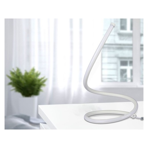 [JF40321] Lampada Led da Tavolo Design Moderna Spirale 17W Caldo 3000K Colore Bianco Con Interruttore SKU-40321