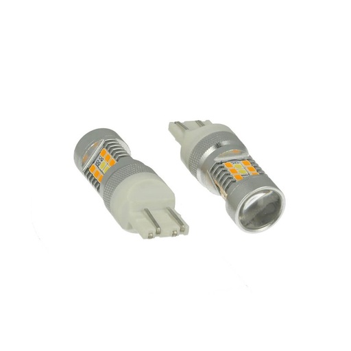 [LS5231] Lampada Led T20 7443 W21/5W Dual Color Bianco + Arancione Per Honda CR-V Civic Toyota RAV4 Yaris Infiniti G25 Mazda 3 6 MX-5 Nissan Pathfinder Mitsubishi Lancer Montero
