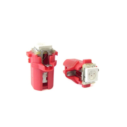[LS2331] Lampada Led T5 B8.3D B8,3D Colore Rosso Red Luci Cruscotto e Strumentazione 12V
