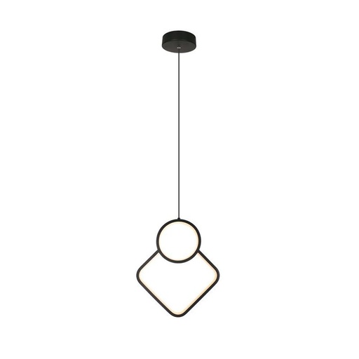 [SV14999N] Lampadario LED a Sospensione 12W dal Design Moderno 28*196cm Colore Nero 4000K SKU-14999