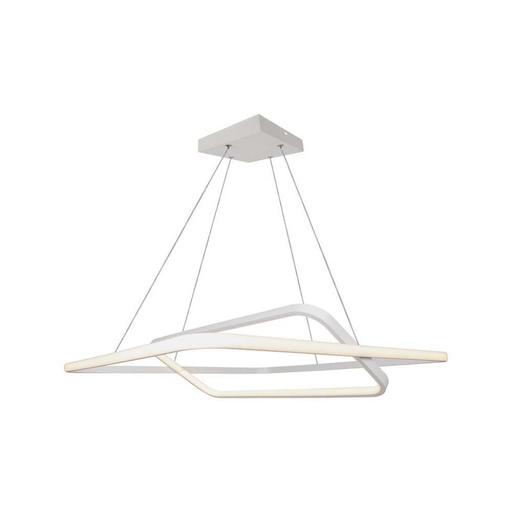 [SV14989C] Lampadario LED a Sospensione 48W 5150lm Doppio Quadrato Incrociate Bianco 3000K Triac Dimmerabile SKU-14988