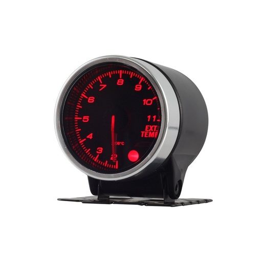 [MG2708] Manometro Analogico Temperatura Gas di Scarico Exhaust Temp Gauge 52mm 12V Auto Doppio Ingresso Alimentazione 10 Colori