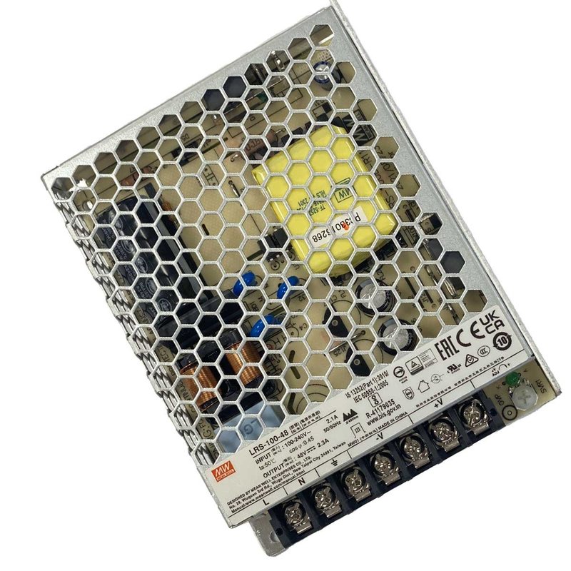 [MW-LRS-100-48] MW MEAN WELL LRS-100-48 Alimentatore Trasformatore 100W 48V 2,3A IP20 Input 220V e 110V