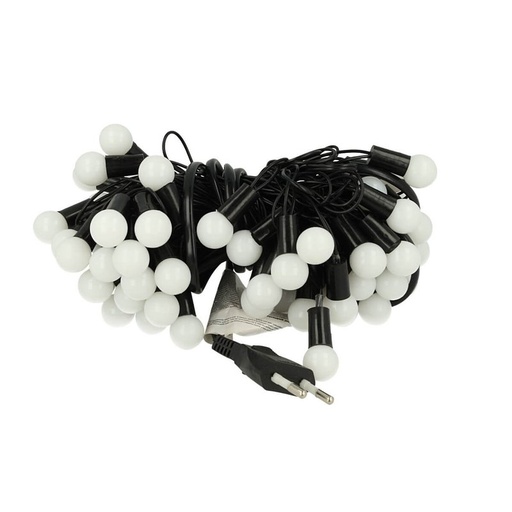 [AA9996] Mini Lucciole 60 Led Multicolori RGB Forma Pallina Rotonda Per Decorazione Natale Filo Nero 8,8 metri Uso Interno CS31050