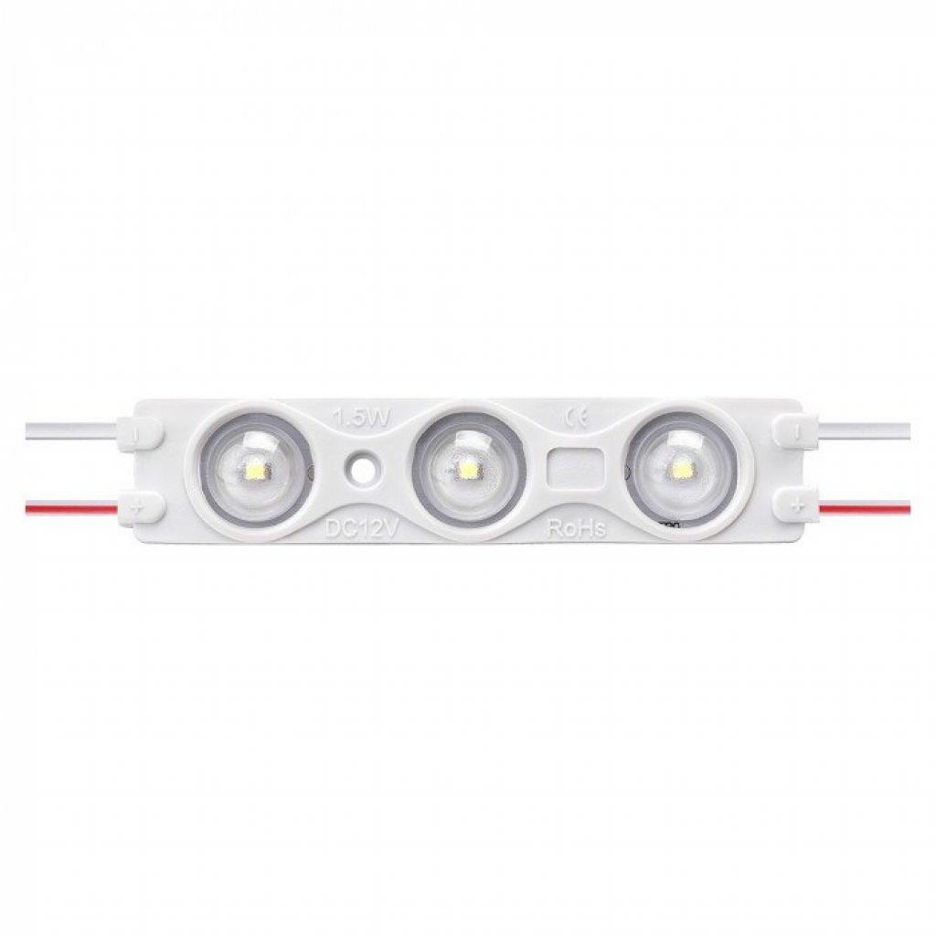 Modulo LED SMD 2835 12V 1,5W 3 LED IP67 120°, Disponibili Blu, Rosso, Verde, 3000K, 6400K