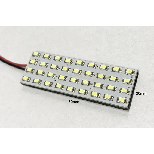 [ABC206F] Pannello plafoniera LED 12V, 36 SMD 3014, bianco freddo 6000K per abitacolo