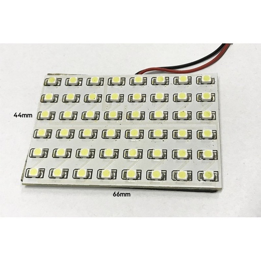 [ABC378G] Pannello Plafoniera Lampada Led 12V Con 48 Smd 3528 Colore Giallo Yellow Per Luci Abitacolo Cassone Furgone Camper