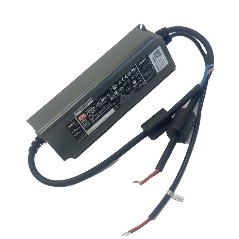 [MW-PWM-200-24KN] MW MEAN WELL PWM-200-24KN Alimentatore Led Dimmerabile KNX 200W 24V 8,3A IP67 Input 220V e 110V