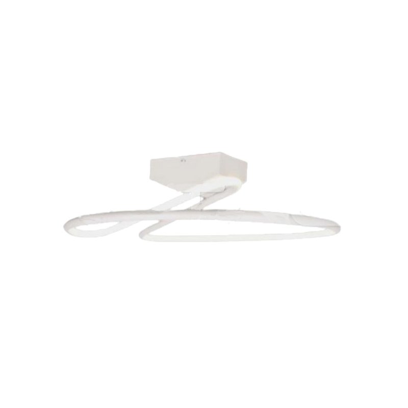 [LP6927] Plafoniera Lampadario LED 20W 2130LM Design Moderno Rotondo Spirale D250X130mm Colore Bianco 4000K SKU-6927
