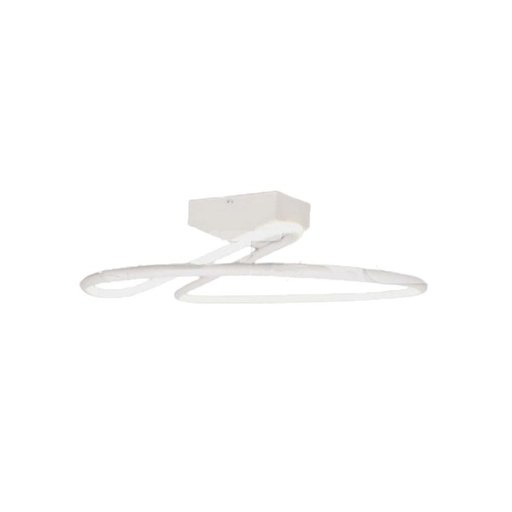 [LP6927] Plafoniera Lampadario LED 20W 2130LM Design Moderno Rotondo Spirale D250X130mm Colore Bianco 4000K SKU-6927