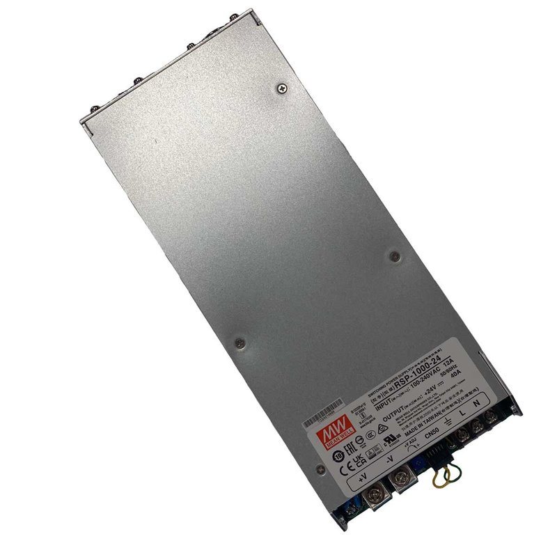 [MW-RSP-1000-24] MW MEAN WELL RSP-1000-24 Alimentatore Led 960W 24V 40A Senza Ventola Input 220V e 110V