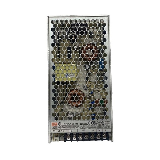 [MW-RSP-150-24] MW MEAN WELL RSP-150-24 Alimentatore Led 150W 24V 6,3A Senza Ventola Input 220V e 110V