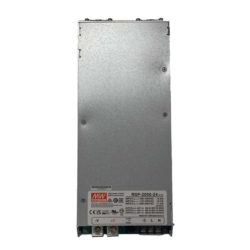 [MW-RSP-2000-24] MW MEAN WELL RSP-2000-24 Alimentatore Led 1920W 24V 80A Senza Ventola Input 220V e 110V