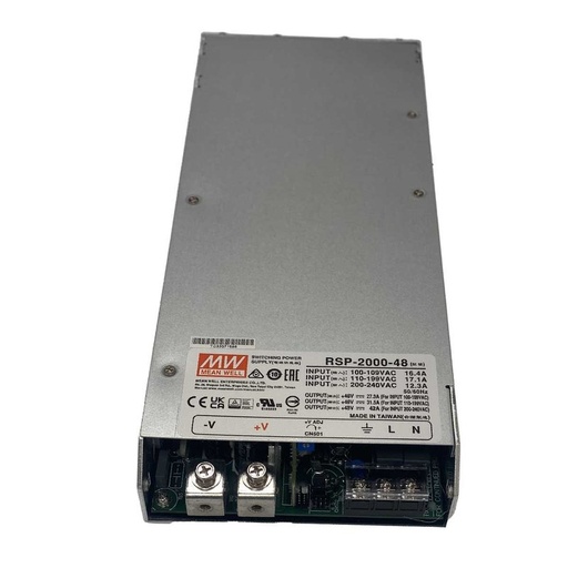 [MW-RSP-2000-48] MW MEAN WELL RSP-2000-48 Alimentatore Led 2000W 48V 42A Senza Ventola Input 220V e 110V